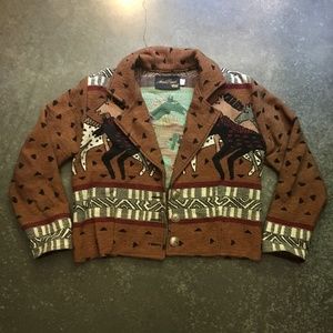 Vintage Western Blanket Jacket